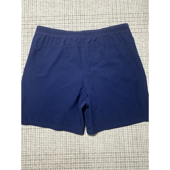 Fabletics Mens L Navy Blue Lined Stretchy Swim Shorts - Picture 2 of 7